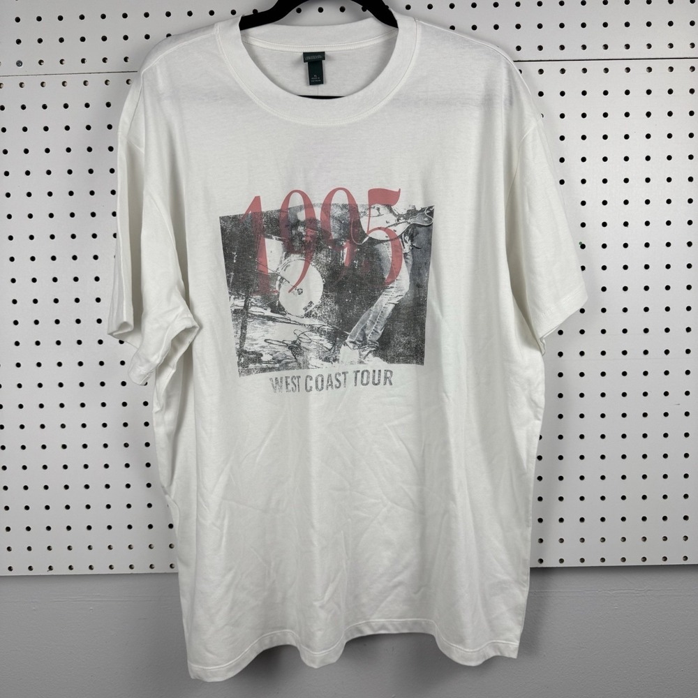 90s Grunge Rock Band‎ Style 1995 Tour Graphic Tee Oversized XL NWT